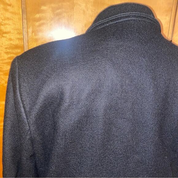 Vintage David Benjamin Women's Black 100% Wool Mid-Long Sleeve Lined Coat Size 8 - Picture 6 of 10